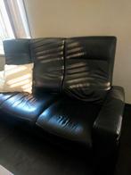 3 en 2 zits, + sta op stoel, van 2 zits 1 ligstand te zette, Ophalen of Verzenden, Gebruikt, 75 tot 100 cm, Leer