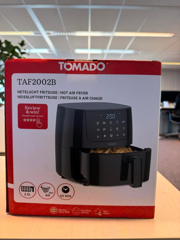 Tomado Airfryer TAF2002B ongebruikt, Ophalen, Nieuw, Airfryer, Minder dan 750 gram