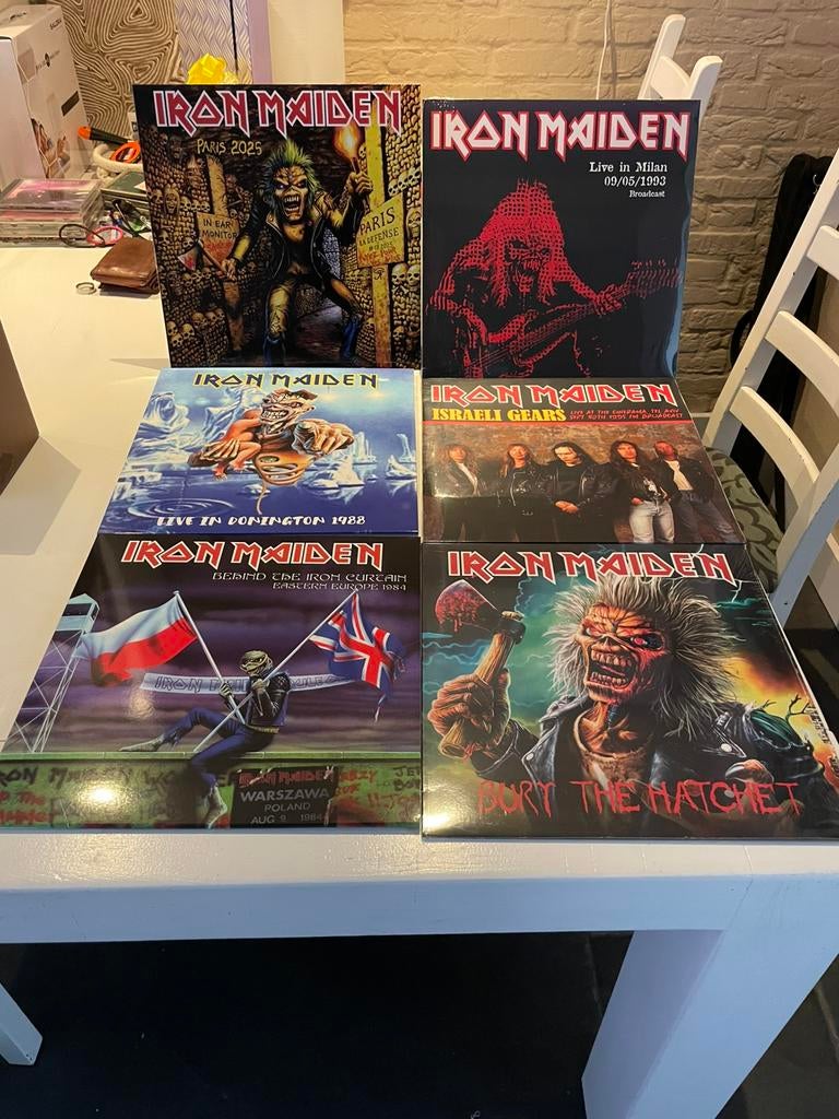 Iron Maiden. Live lp’s. 6 stuks, Cd's en Dvd's, Vinyl | Hardrock en Metal, Ophalen of Verzenden
