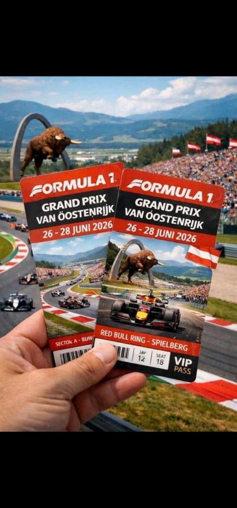 4x Weekend Tickets / Kaarten Grand Prix F1 Oostenrijk 2026, Tickets en Kaartjes, Drie personen of meer