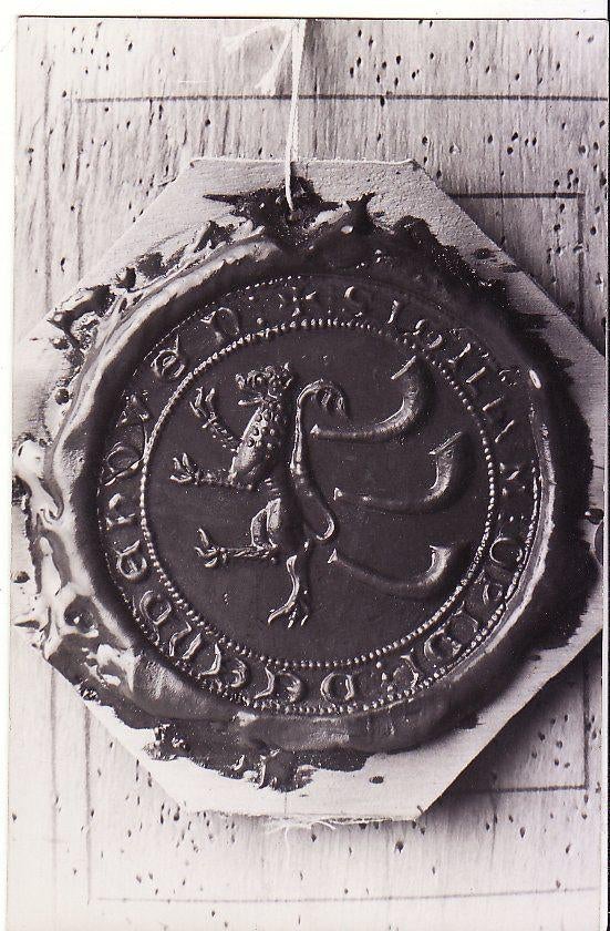 Lakzegel van Johan Sickinghe 1630 v. Warffumborg te Warffum., Verzenden, 1940 tot 1960, Ongelopen, Noord-Holland