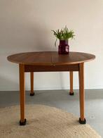 Midcentury vintage teak eettafel uitschuifbaar, Ophalen, Gebruikt, Vijf personen of meer, X