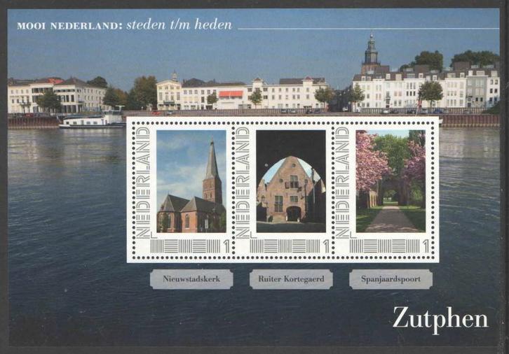 Mooi Nederland Steden t/m Heden: Zutphen 1, Postzegels en Munten, Postzegels | Nederland, Postfris, Na 1940, Ophalen of Verzenden