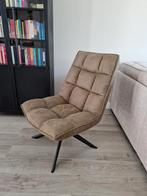 WOOOD Jouke draaifauteuil PU leer groen/khaki, Ophalen, Zo goed als nieuw, Leer