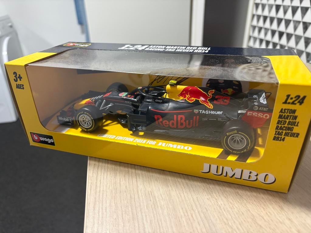 Jumbo Red Bull RB14 Max Verstappen 1:24 nieuw in doos, Ophalen of Verzenden, Nieuw, Auto, Overige merken