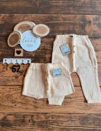 Baby unisex 2x hydrofiele zomer broekjes beige wibra maat 62, Ophalen of Verzenden, Nieuw, Jongetje of Meisje, Broekje
