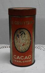Oud - De Gruijter - cacao blikje / De Gruyter, Verzamelen, Blikken, Ophalen of Verzenden, Gebruikt, Overige, Overige merken