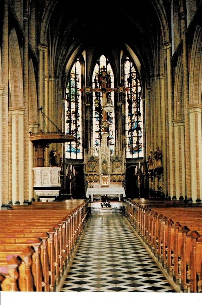 Zieuwent, interieur St. Werenfriduskerk, Ophalen of Verzenden, 1940 tot 1960, Ongelopen, Gelderland