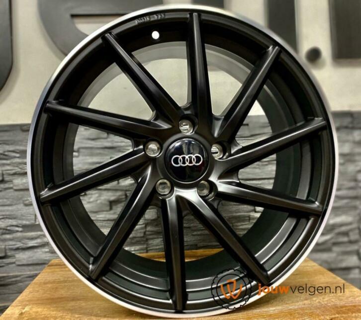 Audi Volkswagen mat zwart velgen 17 inch optioneel met band!, Auto-onderdelen, Banden en Velgen, Velg(en), Zomerbanden, 17 inch