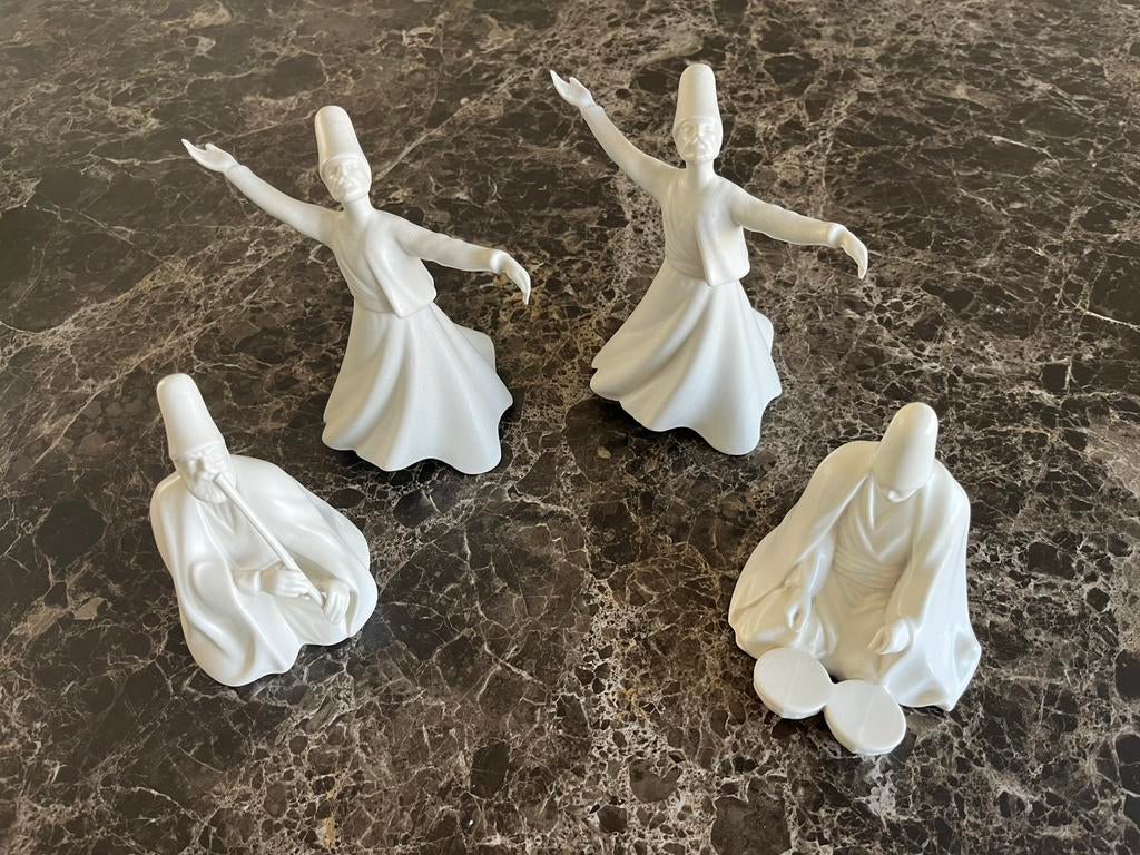 Set van 4 Vintage Yildiz Pasabahke derwijsen., Antiek en Kunst, Ophalen of Verzenden