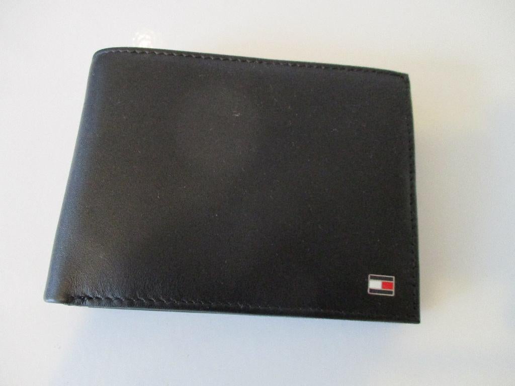 Portemonnee Tommy Hilfiger origineel, Sieraden, Tassen en Uiterlijk, Portemonnees, Leer, Zwart, Nieuw, Ophalen