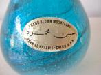 Glazen glas pasta vaas zee blauw souvenir Egypte vintage, Ophalen of Verzenden