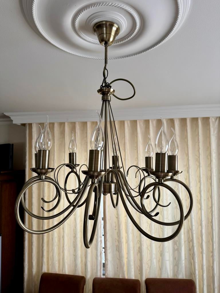 2 Kroonluchters, Ophalen, Zo goed als nieuw, Metaal