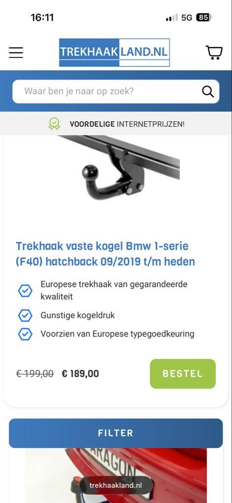 Nieuwe trekhaak met kabelboom voor BMW 1-serie (F40), Auto-onderdelen, Trekhaken, Nieuw, Ophalen of Verzenden