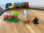 Grote Duplo Treinset Compleet met Dieren en Boom, Ophalen of Verzenden, Gebruikt, Complete set, Duplo