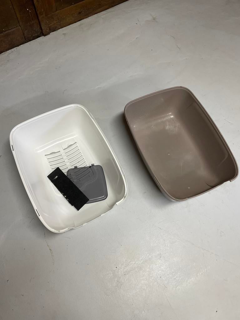 Eenvoudige kattenbak met filter, Ophalen of Verzenden, Gebruikt, Gesloten