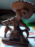 Prachtig handgesneden houten beeld van een danseres, Antiek en Kunst, Kunst | Beelden en Houtsnijwerken, Ophalen of Verzenden