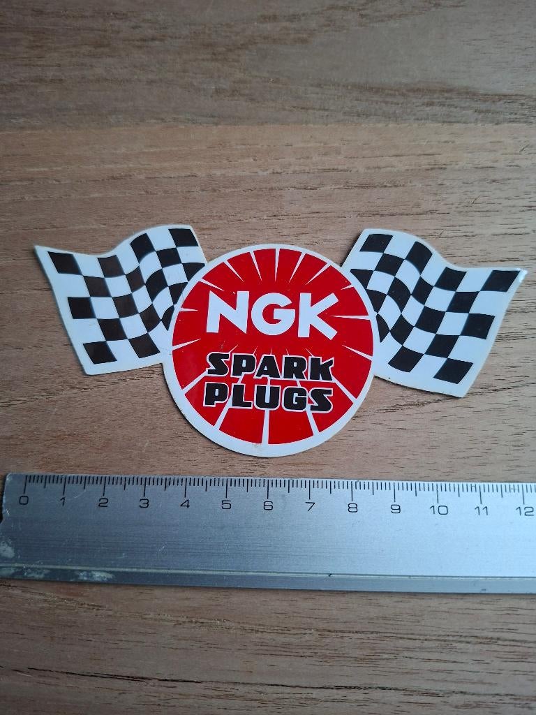 Sticker ngk gloeibougies, Verzamelen, Ophalen of Verzenden, Zo goed als nieuw, Merk
