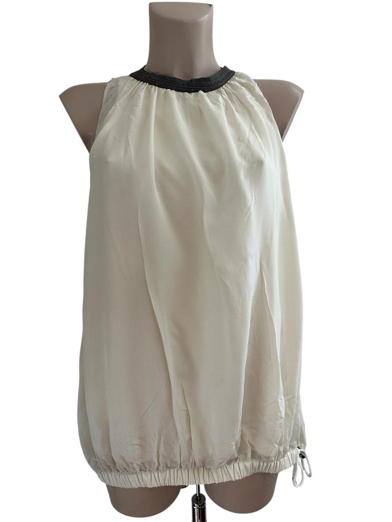 Rumere top M, Kleding | Dames, Tops, Zo goed als nieuw, Wit, Zonder mouw, Ophalen of Verzenden