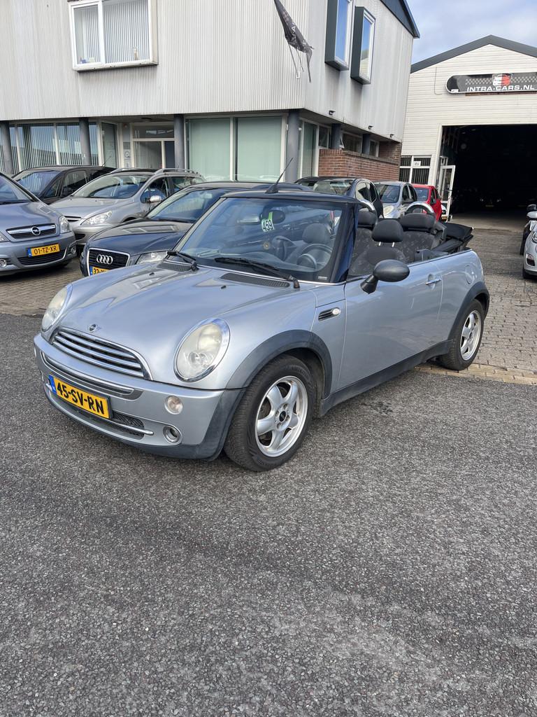 MINI Cabrio 1.6 One Pepper Electr dak,Airco Enz Keurig nette, Auto's, Gebruikt, 4 cilinders, Cabriolet, 4 stoelen