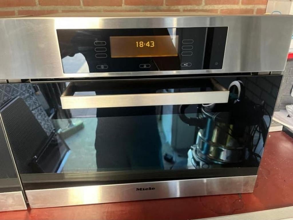 Miele combimagnetron H4082BM, Witgoed en Apparatuur, Ovens, Minder dan 45 cm, Ophalen of Verzenden, Zo goed als nieuw, Oven met grill