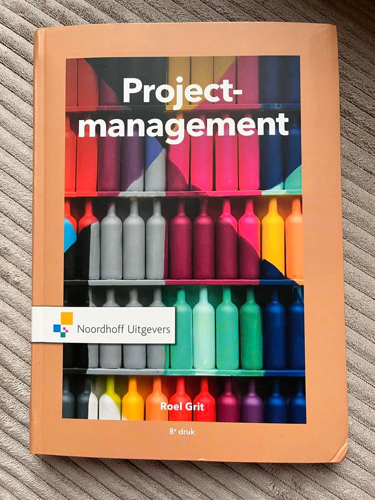 Projectmanagement - Roel Grit (8e druk), Boeken, Studieboeken en Cursussen, Ophalen of Verzenden, Gamma, Zo goed als nieuw, HBO