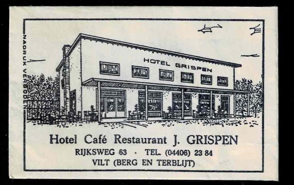 suikerzakje 1188 J. Grispen Vilt (Berg en Terblijt), Ophalen of Verzenden, Nederland
