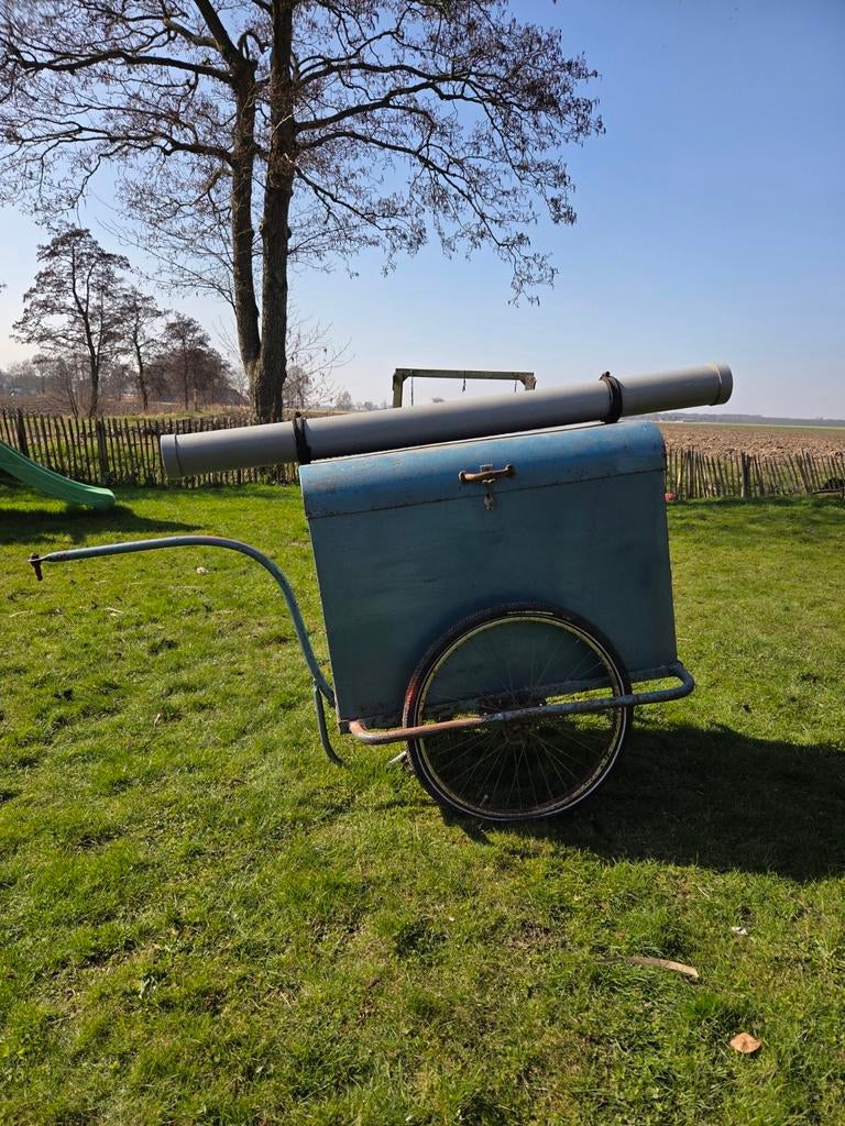 Viskar voor achter de fiets, Ophalen, Gebruikt