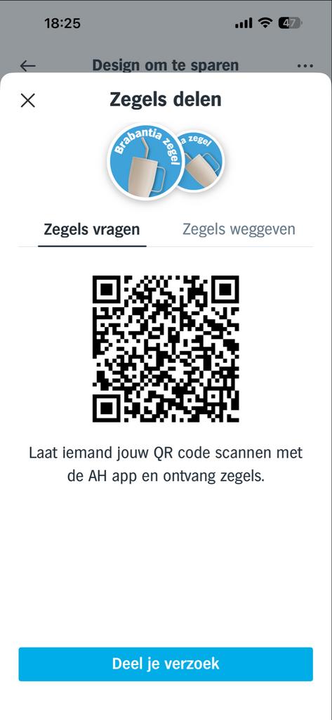 Gevraagd: Gratis Brabantia zegels voor AH actie, Ophalen of Verzenden, Nieuw
