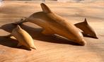 Houten dolfijnen set - handgesneden, Ophalen of Verzenden