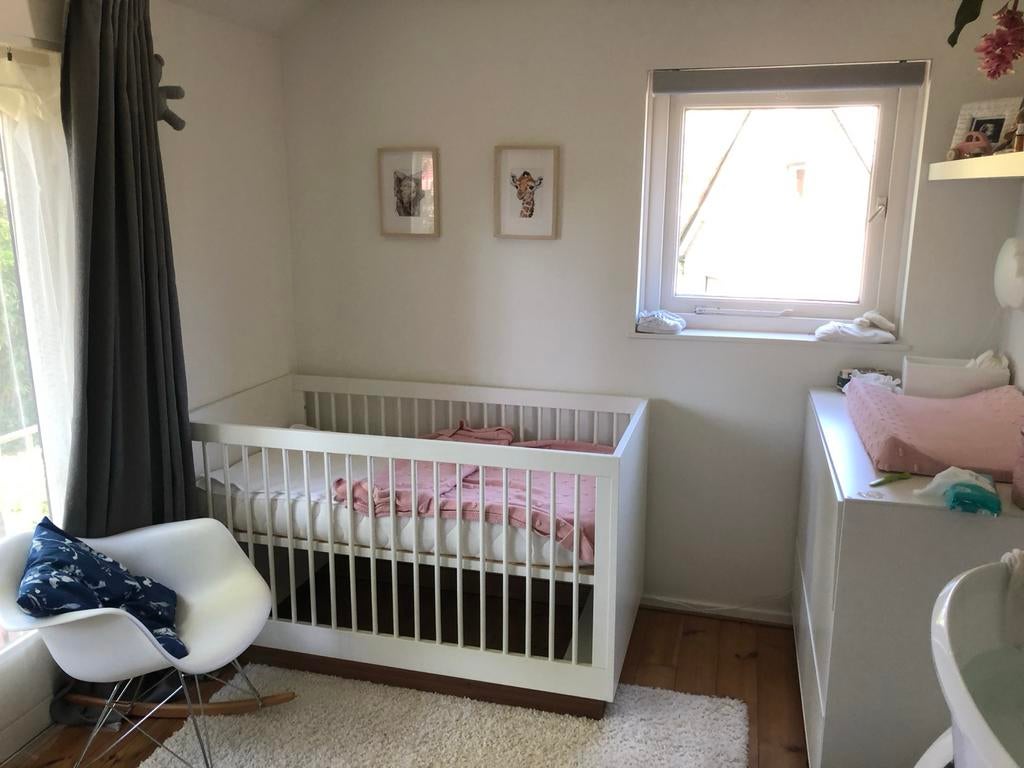 Kidsmill Ledikant 70x140 met Commode en Matras, Ophalen, Gebruikt, 70 tot 85 cm, 140 tot 160 cm