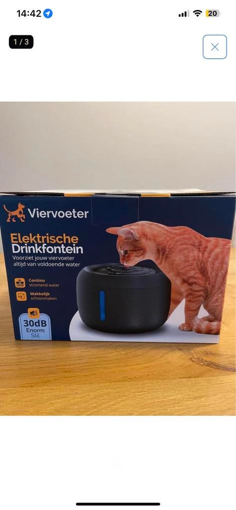 Kattenbak drinkfontein, Dieren en Toebehoren, Katten-accessoires, Ophalen