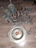 Verzameling van tinnen miniaturen en keukengerei, Ophalen of Verzenden