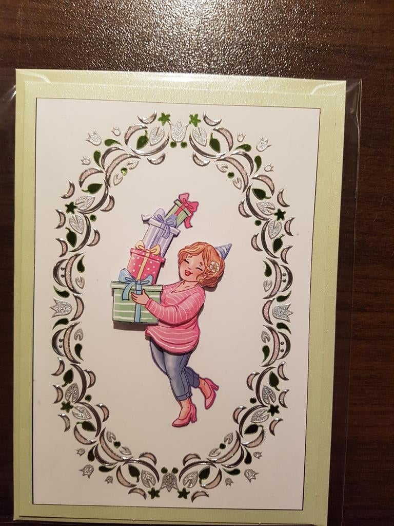 Kaartje hobbydots Bubbly Girls verjaardag cadeautjes, Ophalen of Verzenden, Nieuw, Overige thema's