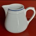 Witte kan, blauwe rand, Gebruikt, Overige typen, Ophalen of Verzenden, Overige stijlen