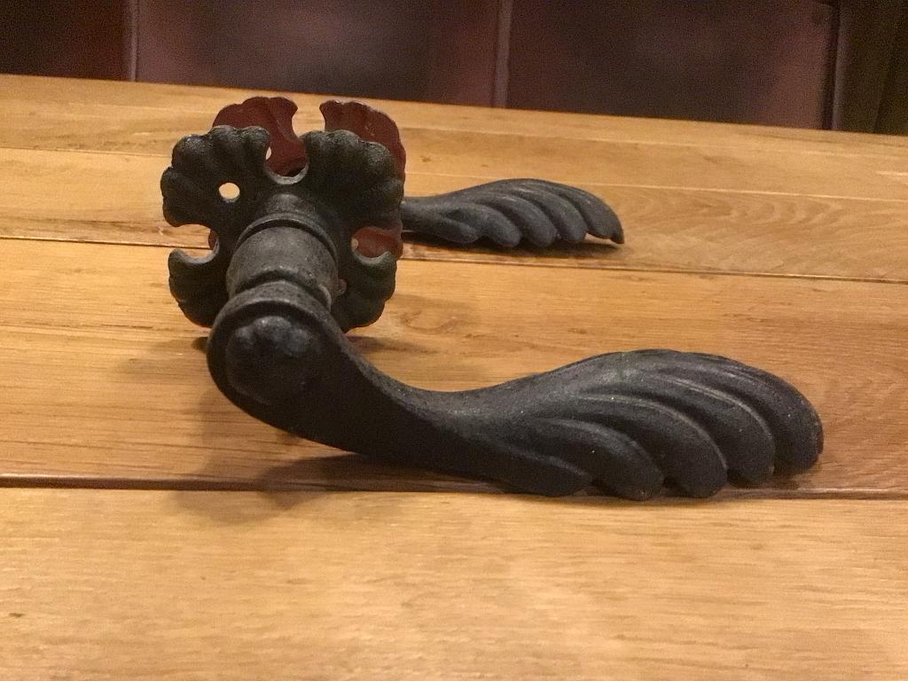 Antieke deurklinken, Ophalen of Verzenden, Gebruikt, IJzer, Klink of Kruk