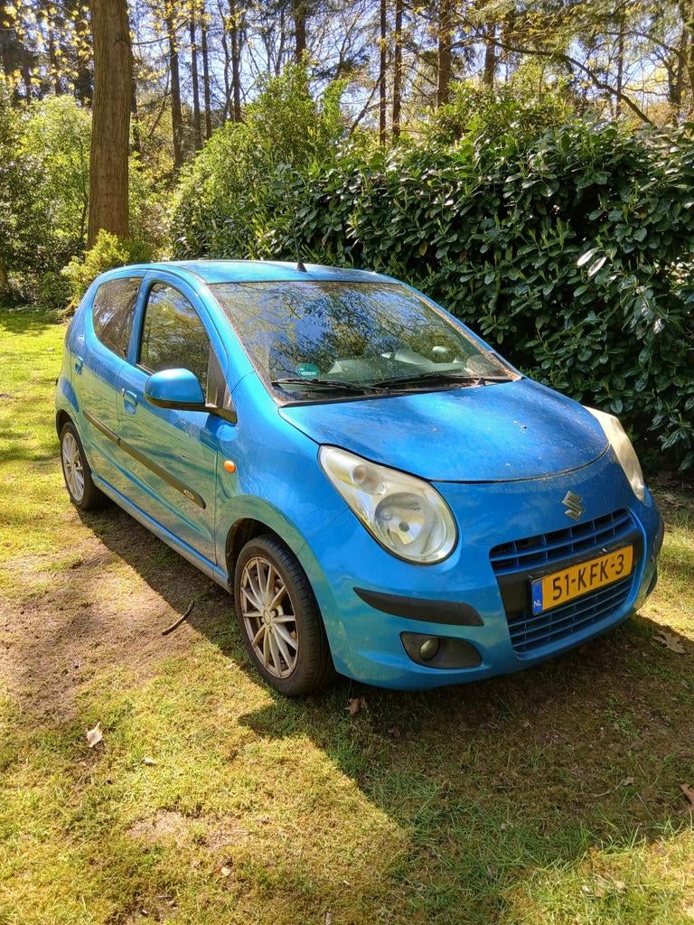 Suzuki Alto 1.0 2009 Blauw, Auto's, Voorwielaandrijving, 200 kg, Origineel Nederlands, Handgeschakeld