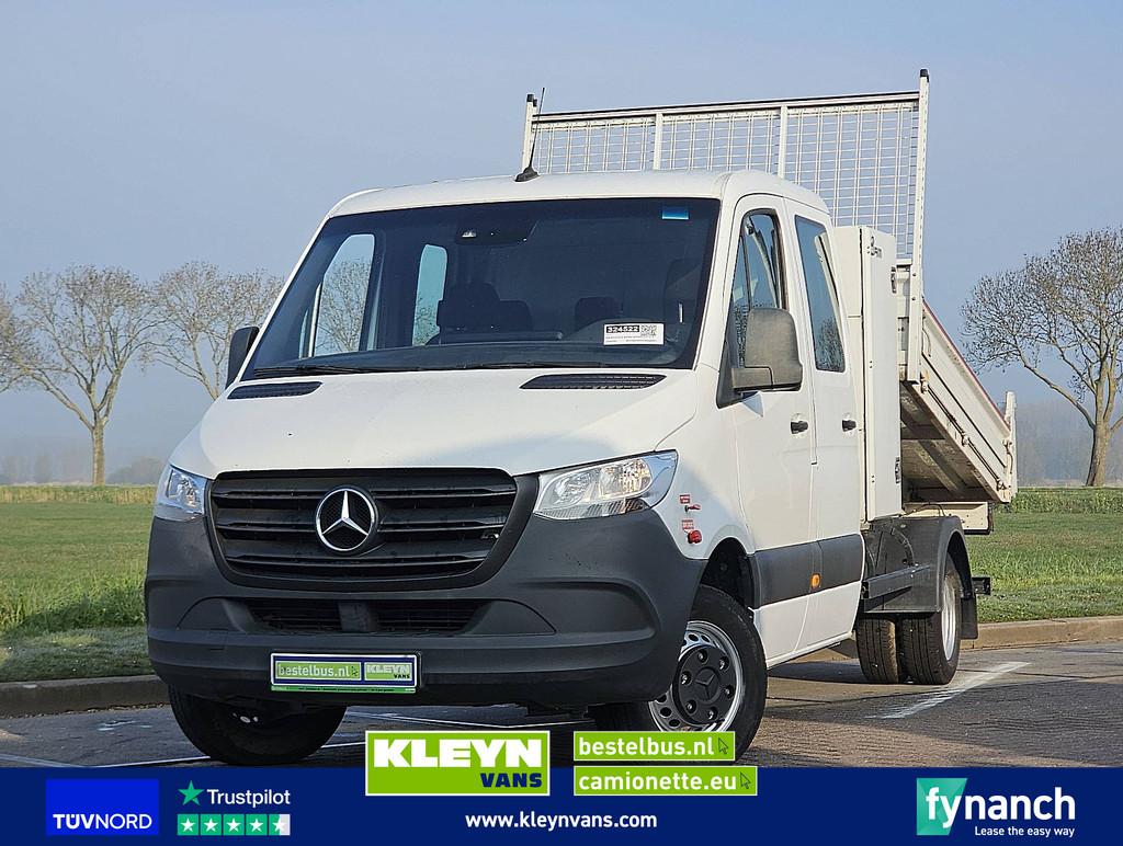 MERCEDES-BENZ SPRINTER 514 dub.cab kipper airco, Auto's, Bestelauto's, Bedrijf, Te koop, Airconditioning, Bluetooth, Centrale vergrendeling