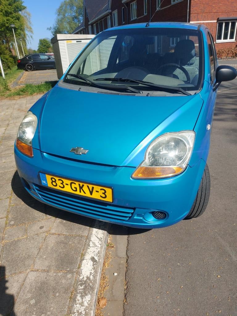 Chevrolet Matiz 0.8 2008 Blauw, Auto's, Voorwielaandrijving, Stof, Blauw, Overige kleuren