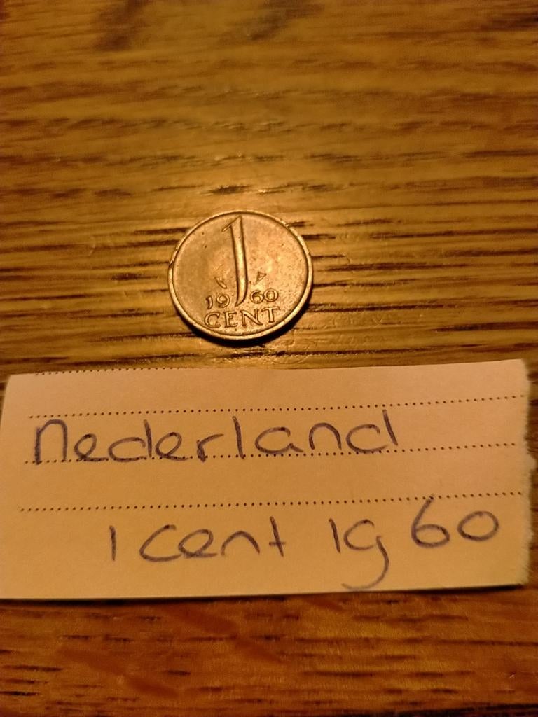 NL 1 Cent 1960 Juliana, Postzegels en Munten, Munten | Nederland, Verzenden, Koningin Juliana, 1 cent, Losse munt