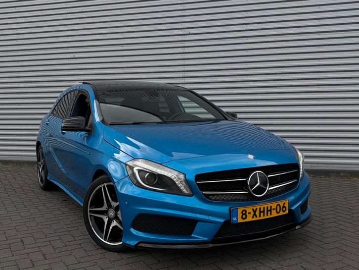Mercedes-Benz A-Klasse A180 AMG AUT7 2014 Blauw NIEUWE APK, Auto's, Mercedes-Benz, Bedrijf, A-Klasse, ABS, Adaptieve lichten, Adaptive Cruise Control