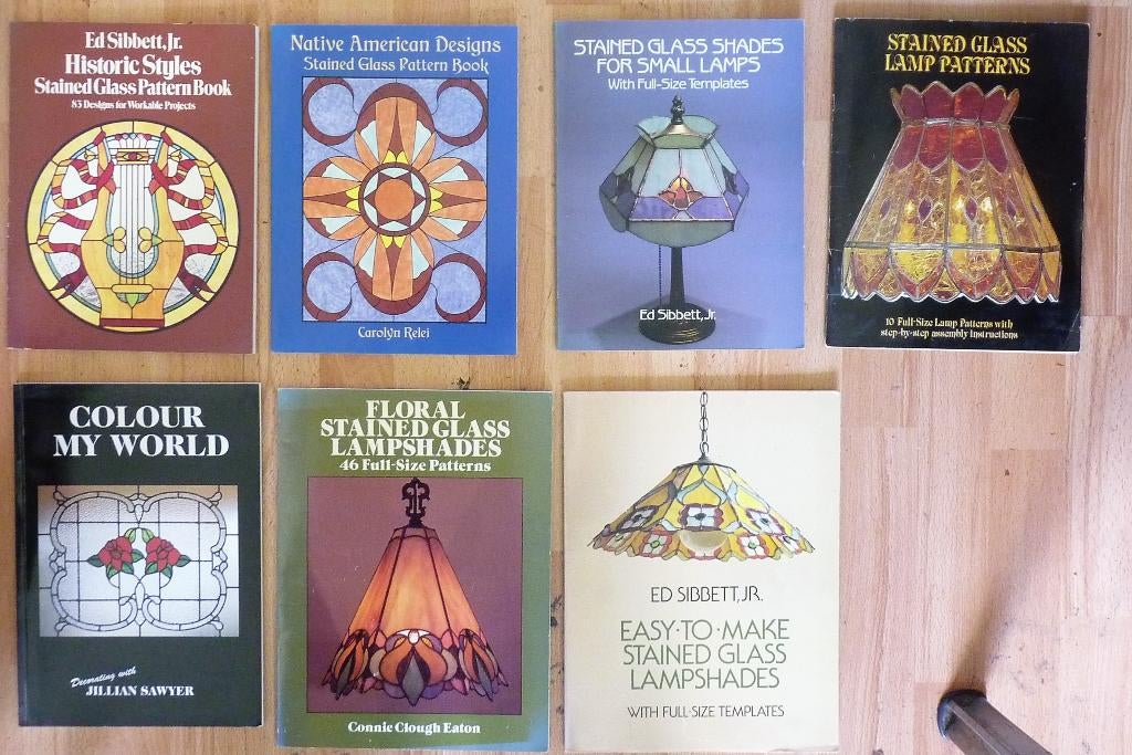 PATRONEN VOOR GLAZEN LAMPENKAPPEN, Verzenden, Zo goed als nieuw, Overige vormen, Minder dan 25 cm