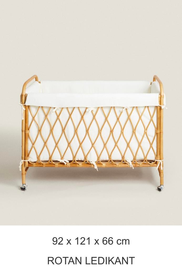 Rotan ledikant van Zara Home, Kinderen en Baby's, Babywiegjes en Ledikanten, Zo goed als nieuw, Ledikant, Ophalen