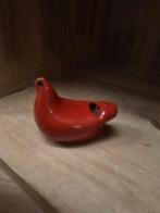 Vintage Arabia Finland Rood Keramiek Vogel Fluitje AR 1814