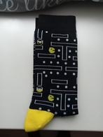 Leuke Pac-Man Sokken - Zwart met Blauw en Geel, Sokken en Kniesokken, Zwart, Ophalen of Verzenden, Maat 39 t/m 42