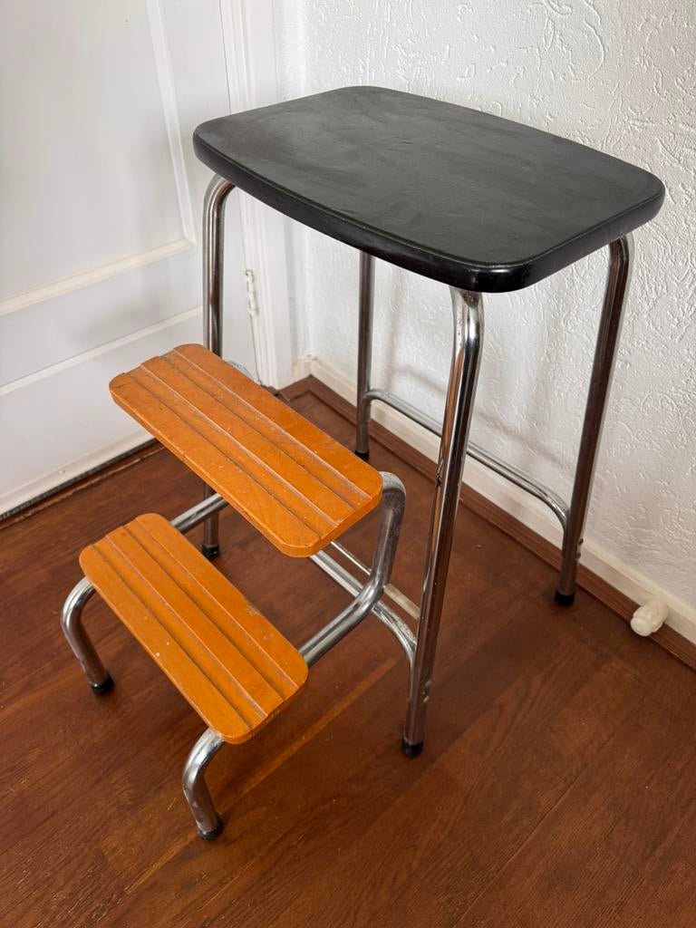 Leuk retro Brabantia keukentrapje huishoudtrapje, Ophalen of Verzenden, Staal