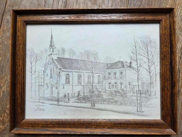 Potlood tekening van CJ Dral, Ophalen of Verzenden