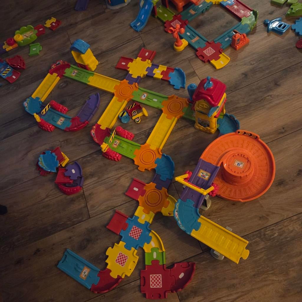 Grote VTech Toet Toet Auto's Baan en Voertuigen Collectie, Kinderen en Baby's, Speelgoed | Vtech, Ophalen of Verzenden, Gebruikt