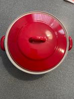 emaille kookpannen 26 cm, Ophalen, Overige materialen, Inductieplaat, Zo goed als nieuw