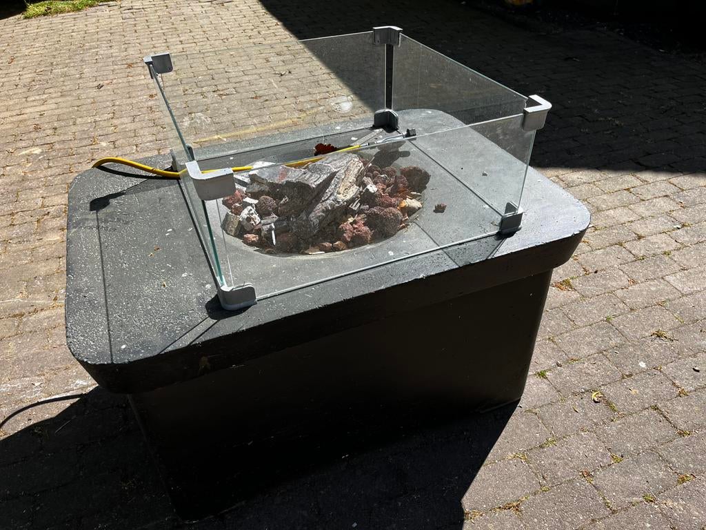 Vuurtafel op gas, Ophalen, Gebruikt